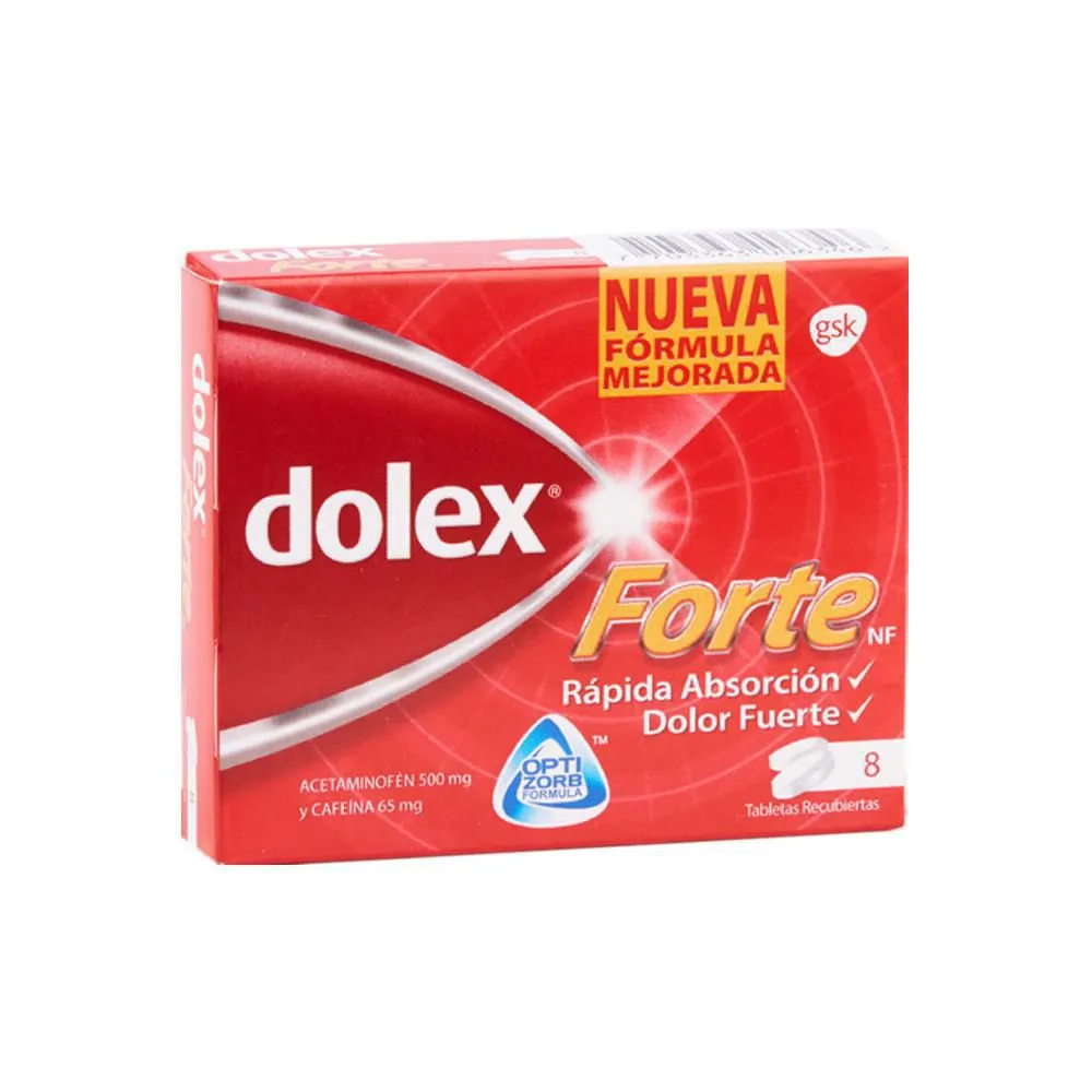 Dolex Forte Optizorb Grupo Terap Utico Analg Sico Y Antipir Tico Caja