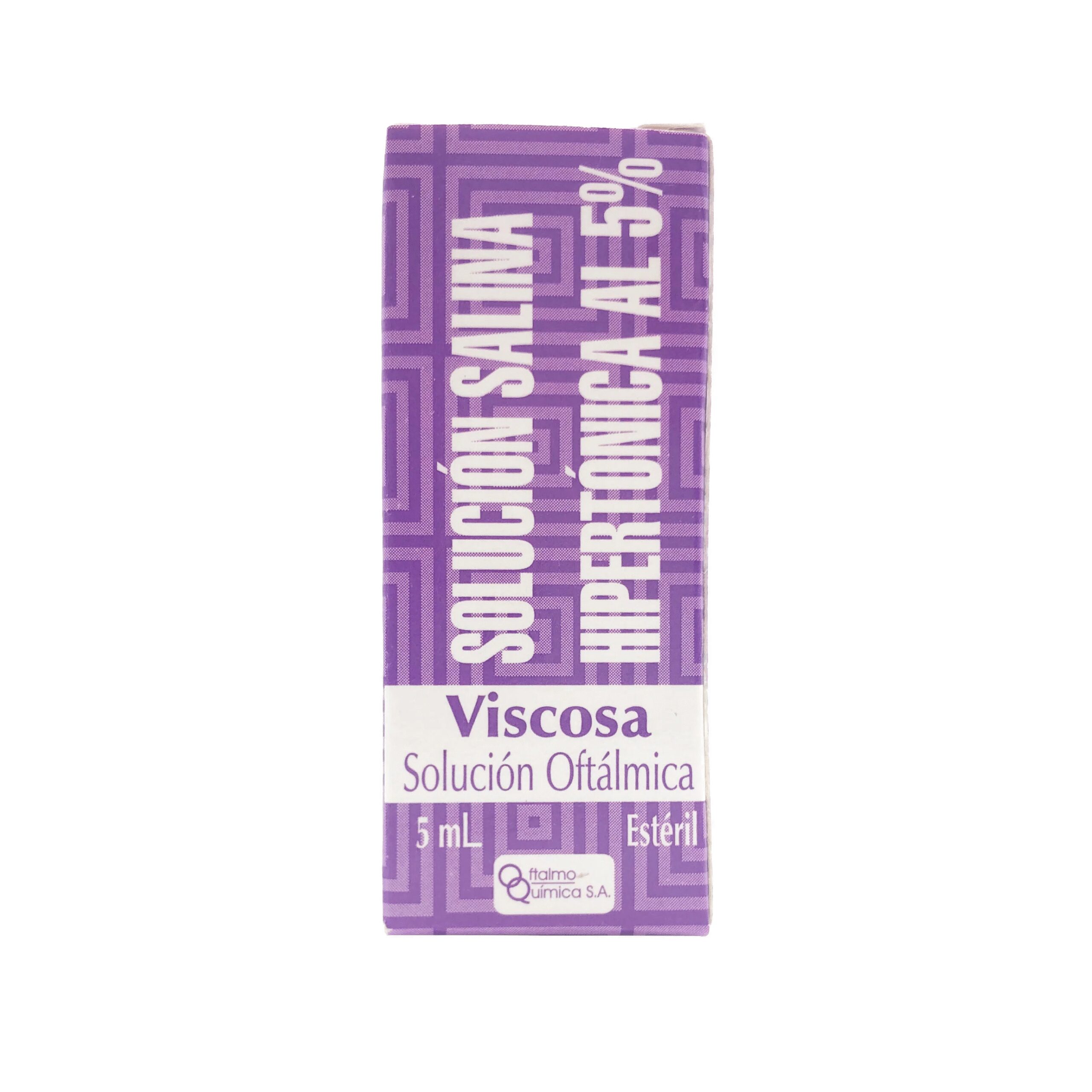 Solución Salina Hipertónica Solución Oftalm, Frasco x 5ml