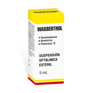 Wassertrol Antibiótico + Antiinflamatorio Esteriodeo, Frasco x 5ml