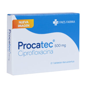 Ciprofloxacina 500mg Blíster x 10 Tabletas