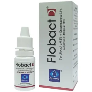 Flobact-D Ciprofloxacino 0,3% + Dexametasona 0,1% Frasco x 5ml