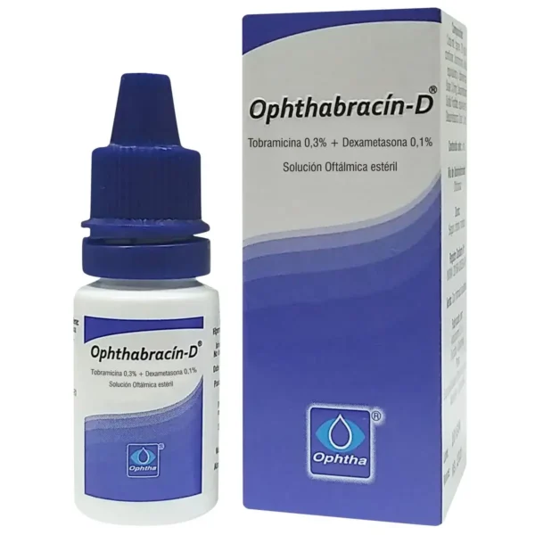 Ophtha Bracín D Tobramicina 0,3%+Dexametasona 0,1% Frasco x 5ml